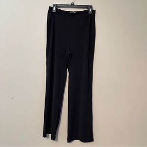 Talbots Size Medium Wide Leg Pants Side Zip Lightweight Slacks Office Business